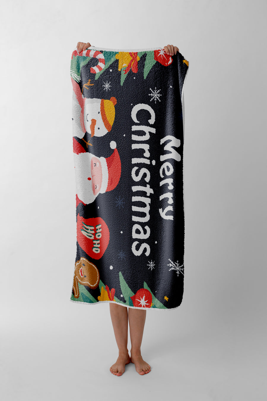 Luxury 500gsm Cotton Christmas Towels: Festive Designs, Custom Sizes. Minimum Order 100. Reach Out by Email!