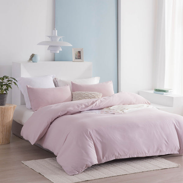 Brushed Microfiber Duvet Cover Set – Soft, Wrinkle-Resistant, Lightweight & Machine Washable Bedding – Available in Dark Gray, Light Gray & Pink All Seasons