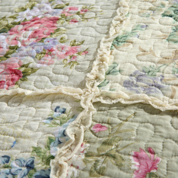 3 Peices Patchwork Cotton Quilt Bedding Set Handmade Stitched Comforter for All Season - Sleepbella 3 Peices Patchwork Cotton Quilt Bedding Set Handmade Stitched Comforter for All Season - Queen(90" x 98")