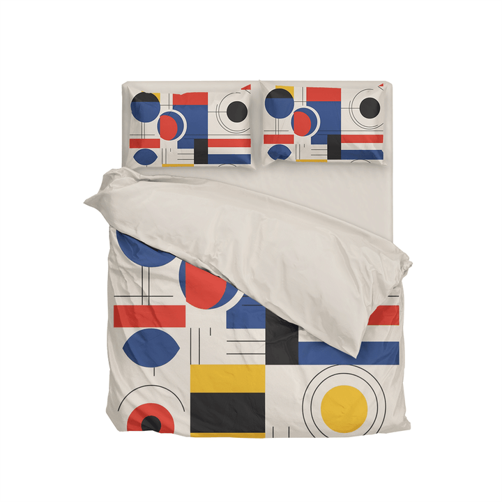 Bauhaus bedding-Color Line Duvet Cover set - Sleepbella Bauhaus bedding-Color Line Duvet Cover set - Line 02 / Duvet cover set / Twin
