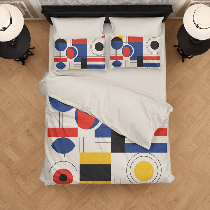 Bauhaus bedding-Color Line Duvet Cover set - Sleepbella Bauhaus bedding-Color Line Duvet Cover set - Line 01 / Duvet cover set / Twin
