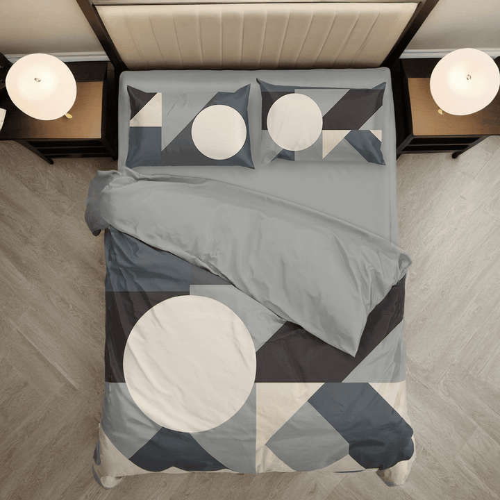 Bauhaus bedding-Grey Elegance Duvet Cover Set and Comforter Set - Sleepbella Bauhaus bedding-Grey Elegance Duvet Cover Set and Comforter Set - Grey Elegance 01 / Duvet cover set / Twin