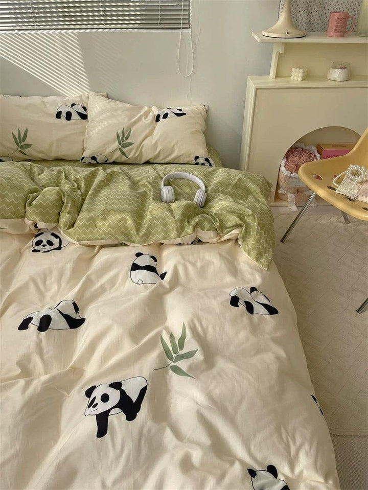 Cute Puppy Cotton 4-Piece Bedding Set - Children's Exclusive Bed Sheet and Duvet Cover - Sleepbella Cute Puppy Cotton 4-Piece Bedding Set - Children's Exclusive Bed Sheet and Duvet Cover - Cute 07 / Duvet Cover set / 1.2m【Duvet cover 59" x 78.7"/Flat Sheet 70.9" x 90.6"/Pillowcase 19.7" x 29.5"】3-piece set】