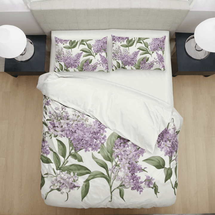 Lilac Comforter&Sheet Custom Bedding Set - Sleepbella Lilac Comforter&Sheet Custom Bedding Set - Lilac 01 / Duvet cover set / Twin