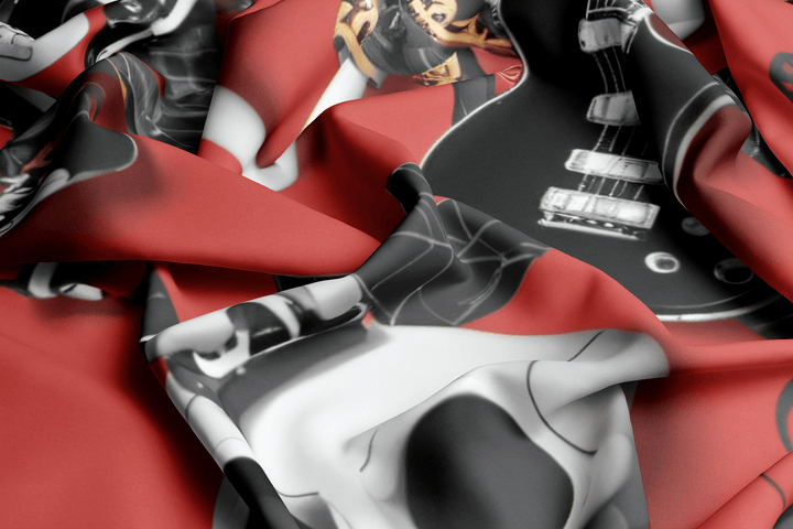 Rock Your Bedroom with our Metal Electro Guitar and Skull Bedding Set - Sleepbella Rock Your Bedroom with our Metal Electro Guitar and Skull Bedding Set - Skull 01 / Duvet cover set / Twin