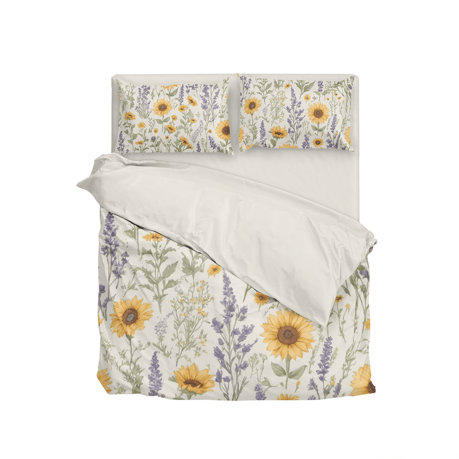 Rural Style Sunflowers Yellow Duvet Cover Bedding Set - Sleepbella Rural Style Sunflowers Yellow Duvet Cover Bedding Set - Duvet cover set / Twin