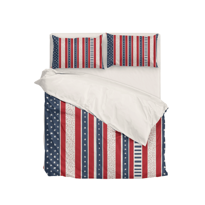 The American Flag Personalized Duvet Cover Bedding Set - Sleepbella The American Flag Personalized Duvet Cover Bedding Set - Flag 02 / Duvet cover set / Twin