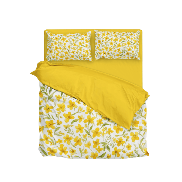 Tranquil Garden Retreat: Yellow Flower Bedding Collection - Sleepbella Tranquil Garden Retreat: Yellow Flower Bedding Collection - Duvet cover set / Twin