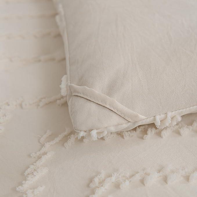 Comforter Set, Cream Chevron Tufted Design Boho Comforter for Bed,Lightweight and Fluffy Bed Comforter Set for All Seasons - Sleepbella Comforter Set, Cream Chevron Tufted Design Boho Comforter for Bed,Lightweight and Fluffy Bed Comforter Set for All Seasons - Twin/Twin XL / Chevron-cream