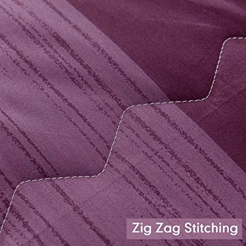 Comforter Set , 600 Thread Count Cotton Grey Paisley & Purple Comforter Sets, Down Alternative Bedding Set ( Purple Paisley) - Sleepbella Comforter Set , 600 Thread Count Cotton Grey Paisley & Purple Comforter Sets, Down Alternative Bedding Set ( Purple Paisley) - Twin
