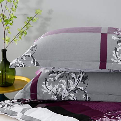 Comforter Set , 600 Thread Count Cotton Grey Paisley & Purple Comforter Sets, Down Alternative Bedding Set ( Purple Paisley) - Sleepbella Comforter Set , 600 Thread Count Cotton Grey Paisley & Purple Comforter Sets, Down Alternative Bedding Set ( Purple Paisley) - Twin